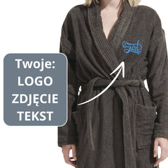 Haftowany Szlafrok z Twoim Logo/Zdjęciem/Tekstem