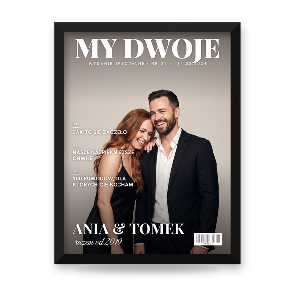 Okładka magazynu pary – plakat z Waszym zdjęciem
