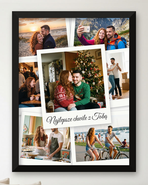 Kolaż polaroidów z Waszą wiadomością – plakat ze zdjęć – zdjęcie 7
