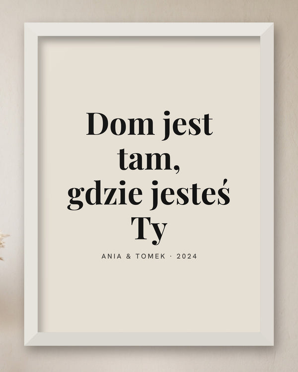 Plakat w ramie – cały projekt z bliska