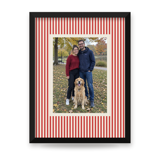 Personalized poster in a black frame – full design