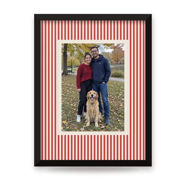 Personalized poster in a black frame – full design
