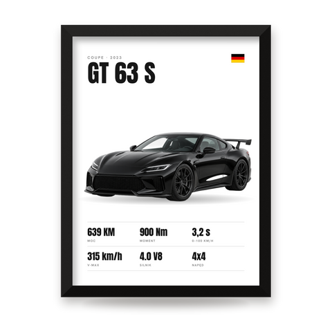 Twoje auto – biała seria, plakat ze specyfikacją