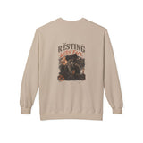 Sand Resting Witch Face crewneck sweatshirt, back print