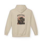 Sand Resting Witch Face hoodie, back print